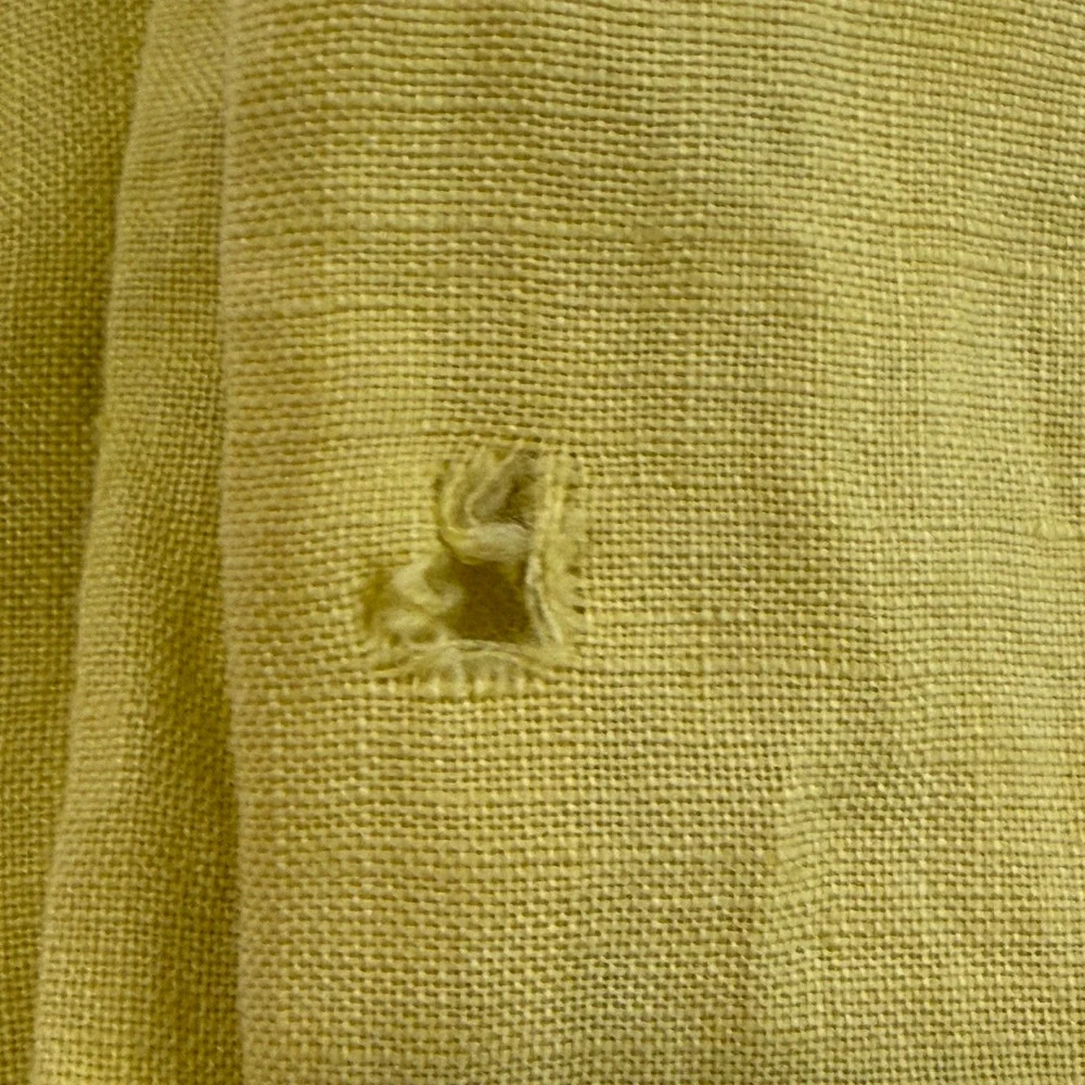 West Elm Belgian Flax Linen Duvet Cover Full Queen Citron Yellow 88x92 Duvet